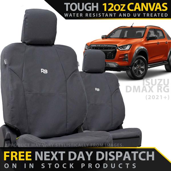 Isuzu D-MAX RG (NEW 2021) Canvas 2x Front Seat Covers (Pre Order)