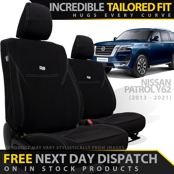 Nissan Patrol Y62 Neoprene 2x Front Seat Covers (Made to Order)