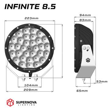 SUPERNOVA INFINITE 8.5 LED DRIVING LIGHTS - PAIR