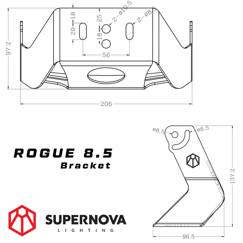 SUPERNOVA ROGUE 8.5" LED DRIVING LIGHTS (TRIPLE PACK)
